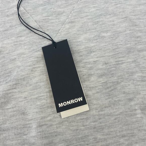 Monrow Men's XXL Supersoft Crew Neck Sweatshirt Layer-friendly Comfortable - Picture 9 of 10